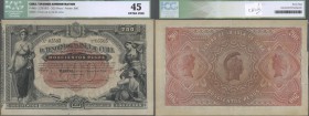 Cuba: 200 Pesos 1891 P. 44b, ICG graded 45 XF.