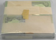 Afghanistan: 4 original bundles of the 10 Afghanis SH 1358 (1979), P.55 with 100 Banknotes each bundle, with running serial numbers and in UNC conditi...