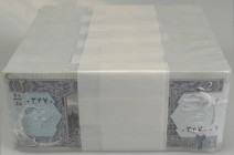 Afghanistan: Original brick with 1000 Banknotes 2 Afghanis SH 1381 or 1383, P.65 in 10 bundles of 100 notes each with running serial numbers, original...