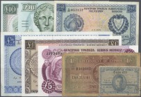 Cyprus: large dealers lot of about 230 banknotes containing the following Pick numbers in different conditions from UNC to F and in different quantiti...