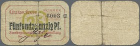 Deutschland - Kolonien: 25 Pfennig o.D.(1916-18), Ro.951b in stark gebrauchter Erhaltung mit nahezu durchgehendem Einriß in der Mitte. Erhaltung: F- ÷...