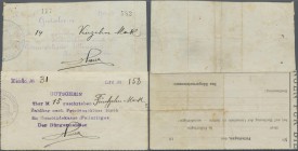 Deutschland - Notgeld - Elsass-Lothringen: Felleringen, Oberelsass, Bürgermeister, 14 Mark, o. D., hektographierter Text mit Rundschrift auf Papier oh...