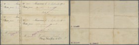 Deutschland - Notgeld - Elsass-Lothringen: Masmünster (Massevaux), Oberelsass, Nap. Koechlin & Cie., 10 Mark, 27.8.1914, 4, 10, 15 Mark, 4.9.1914, han...