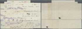 Deutschland - Notgeld - Elsass-Lothringen: Moosch, Oberelsass, Société Coopérative, 5, 2 x 10, 15, 20, 30, 40, 50, 80 Francs, o. D. (1914), 200, 300 F...
