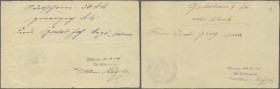 Deutschland - Notgeld - Elsass-Lothringen: Odern, Oberelsass, Gemeinde, 20 Mark, 31.8.1914, kleines Format, mit Zweizeilenstempel, Ort hinter Empfänge...