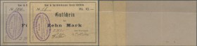 Deutschland - Notgeld - Elsass-Lothringen: Odern, Oberelsass, Spar & Darlehenskassen Verein Oderen, 5, 10 Mark, o. D. (September 1914), beide mit Usch...