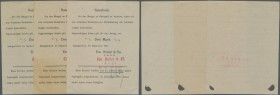 Deutschland - Notgeld - Elsass-Lothringen: Saargemünd, Lothringen, Em. Huber & Cie. G.m.b.H., 1, 2, 3 Mark, September 1914, Neuanfertigungen, Erh. II,...