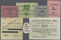 Deutschland - Alliierte Miltärbehörde + Ausgaben 1945-1948: Umfangreiche Sammlung der deutschen Nachkriegsausgaben mit über 200 verschiedenen Scheinen...