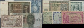 Deutschland - Sonstige: Wunderkiste mit 593 Banknoten Deutsches Reich bis Bundesrepublik und DDR und ein kleiner Teil Notgeld, darin u.a. enthalten 50...