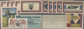 Deutschland - Notgeld - Thüringen: Sammlung von 1335 Notgeldscheinen in 5 Alben. Enthalten sind überwiegend Serienscheine in vollständigen Ausgaben mi...