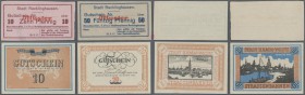 Deutschland - Notgeld - Westfalen: Zwei Einsteckalben mit über 500 verschiedenen Notgeldscheinen ab 1914 bis 1947 in durchweg sammelwürdiger Erhaltung...