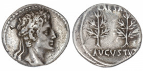 EMPIRE ROMAIN
Auguste (27 av. J.-C. - 14 ap. J.-C.). Denier ND (19-18 av. J.-C.), Colonia Caesaraugusta.
C.47 - RIC.33a ; Argent - 3,83 g - 17,5 mm ...