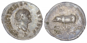 EMPIRE ROMAIN
Vespasien (69-79). Denier 78, Rome.
C.213 - RIC.109 ; Argent - 3,29 g - 19 mm - 5 h 
Belle patine. TTB.