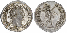 EMPIRE ROMAIN
Trajan (98-117). Denier 101-102, Rome.
C.228 - RIC.52 ; Argent - 3,25 g - 19 mm - 6 h 
Superbe.