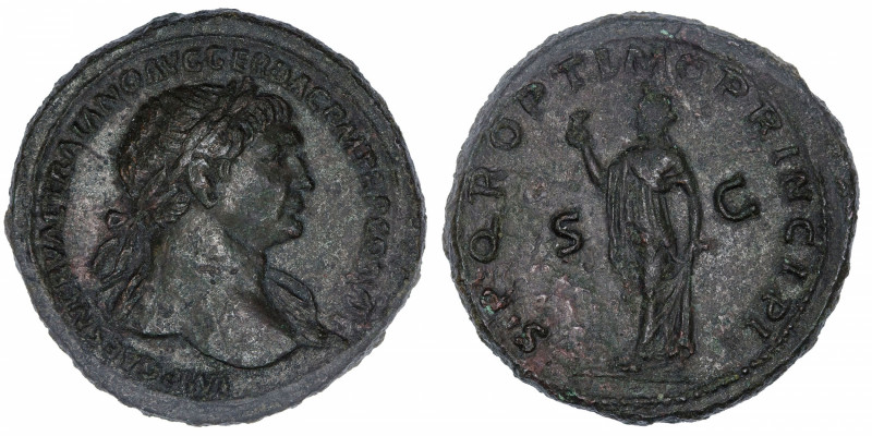 EMPIRE ROMAIN
Trajan (98-117). Sesterce 103-111, Rome.
C.459-460 - RIC.519 ; B...