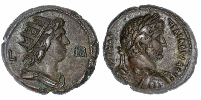 EMPIRE ROMAIN
Hadrien (117-138). Tétradrachme An 14 (129-130), Alexandrie.
RPC...