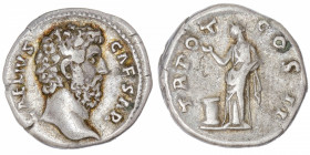 EMPIRE ROMAIN
Aelius César (136-138). Denier 137, Rome.
C.53-RIC.43 ; Argent - 3,33 g - 17 mm - 6 h 
Patine grise aux reflets dorés. Assez rare. TT...