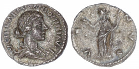 EMPIRE ROMAIN
Lucille, femme de Lucius Verus (161-169). Denier 164-169, Rome.
C.70 - RIC.784 ; Argent - 3,25 g - 17 mm - 12 h 
Belle patine. TTB.