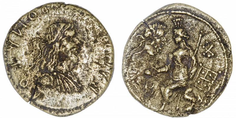 EMPIRE ROMAIN
Septime Sévère (193-211). 2 deniers (AE25) avec le roi Sauromatès...