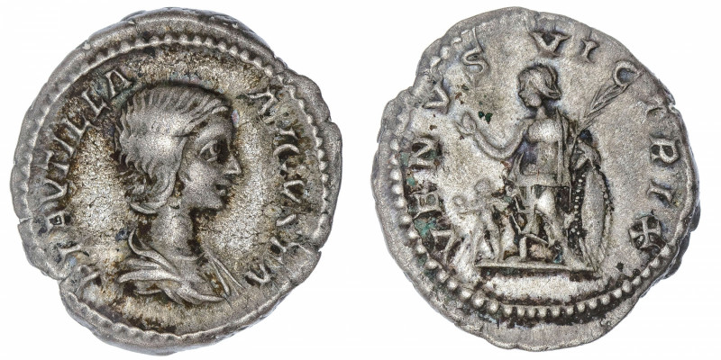 EMPIRE ROMAIN
Plautille (202-211). Denier 202-205, Rome.
RIC.369 ; Argent - 3,...