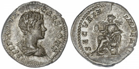 EMPIRE ROMAIN
Geta (198-212). Denier 202, Rome.
C.183 - RIC.20b ; Argent - 3,34 g - 18,5 mm - 6 h 
Patine grise. TTB.