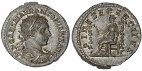 EMPIRE ROMAIN
Élagabale (218-222). Antoninien 218, Rome.
C.31 - RIC.70 ; Argent - 4,84 g - 21 mm - 6 h 
Patine grise. Superbe.