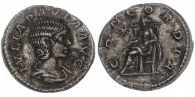 EMPIRE ROMAIN
Julia Paula (219-220). Denier 220, Rome.
C.6 - RIC.211 ; Argent - 3,07 g - 17 mm - 12 h 
TTB.