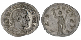 EMPIRE ROMAIN
Maximin (235-238). Denier 235-236, Rome.
C.31 - RIC.12 ; Argent - 3,33 g - 19 mm - 12 h 
Flan oblong. Superbe à Fleur de coin.