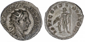 EMPIRE ROMAIN
Gordien III (238-244). Antoninien 238-239, Rome.
C.105 - RIC.2 ; Billon - 4,62 g - 21 mm - 12 h 
Patine grise. TTB à Superbe.
