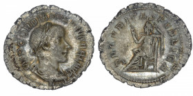 EMPIRE ROMAIN
Gordien III (238-244). Denier 240, Rome.
C.340 - RIC.130 ; Argent - 2,58 g - 20 mm - 12 h 
Flan large. Patine dorée. Presque Superbe....
