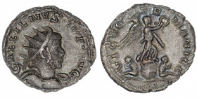 EMPIRE ROMAIN
Gallien (253-268). Antoninien 257-258, Trèves.
C.1062 - RIC.49 ; Billon - 3,18 g - 20 mm - 6 h 
Patine grise de collection. TTB à Sup...