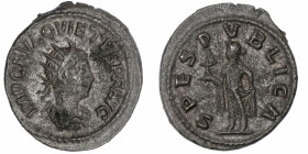 EMPIRE ROMAIN
Quietus (260-261). Antoninien 260, Samosathe.
RIC.11 ; Billon - 4,07 g - 22 mm - 12 h 
Assez rare. TTB.