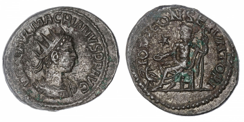 EMPIRE ROMAIN
Macrien (260-261). Antoninien 260, Antioche.
C.8 - RIC.9 ; Billo...
