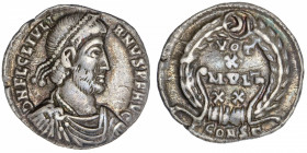 EMPIRE ROMAIN
Julien II (360-363). Silique 362-363, Arles.
RIC.309 ; Argent - 1,90 g - 16,5 mm - 6 h 
Avec PCONST. TTB.