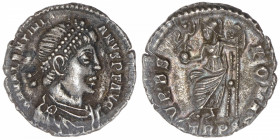 EMPIRE ROMAIN
Valentinien Ier (364-375). Silique 367-375, Trèves.
RIC.27d ; Argent - 2,08 g - 18 mm - 12 h 
Avec TRPS. Belle patine. Superbe.
