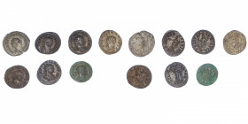 EMPIRE ROMAIN
Carin (282-285). Lot de 7 antoniniens de Carin (2), Dioclétien, Valérien Ier et Valérien II, Maximien (2).
Billon - 21 mm 
Lot d’anto...