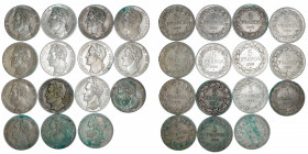 BELGIQUE
Léopold Ier (1831-1865). Lot de 15 x 5 francs, tête laurée 1832, 1833, 1834, 1835, 1838, 1844, 1847, 1848, 1849, Bruxelles.
M.7,8,9,10,11,1...