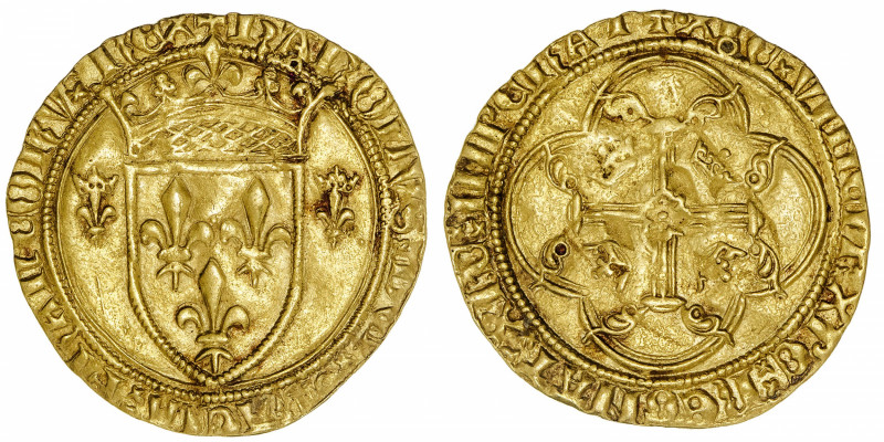 FRANCE / CAPÉTIENS
Charles VII (1422-1461). Écu d’or à la couronne 3e type, ou ...