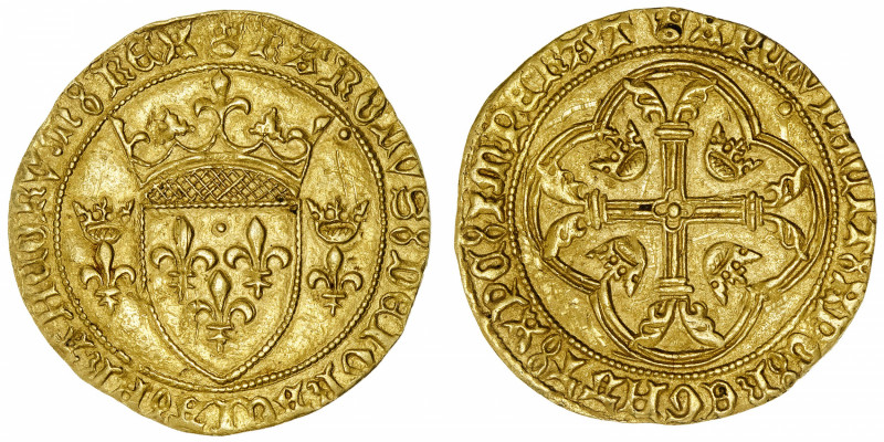 FRANCE / CAPÉTIENS
Charles VII (1422-1461). Écu d’or à la couronne 3e type, 2e ...