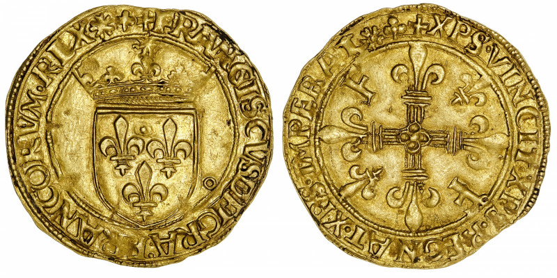 FRANCE / CAPÉTIENS
François Ier (1515-1547). Écu d’or au soleil, 5e type, 3e ém...