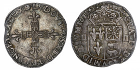 FRANCE / CAPÉTIENS
Louis XIII (1610-1643). Quart d’écu de Béarn 1611, Morlaàs.
G.30 ; Argent - 9,49 g - 30 mm - 9 h 
Belle patine. TTB.