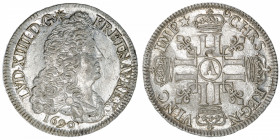 FRANCE / CAPÉTIENS
Louis XIV (1643-1715). Demi-écu aux huit L 1690, A, Paris.
Dy.1515A - G.184 ; Argent - 13,40 g - 33 mm - 6 h 
Parfait réformatio...