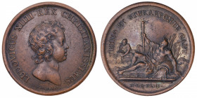 FRANCE / CAPÉTIENS
Louis XIV (1643-1715). Médaille pour la prise de Trino et de Pontestura par Mauger 1643, Paris.
Divo.8 ; Bronze - 29,50 g - 41 mm...