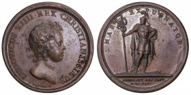 FRANCE / CAPÉTIENS
Louis XIV (1643-1715). Médaille pour les conquêtes de 1646 par Mauger 1646, Paris.
Divo.23 ; Bronze - 31 g - 41 mm - 12 h 
Coin ...