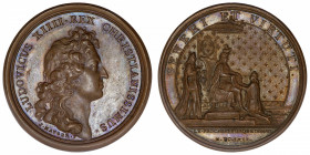 FRANCE / CAPÉTIENS
Louis XIV (1643-1715). Médaille pour la promotion de 60 chevaliers de l’Ordre du Saint-Esprit par Mauger 1661, Paris.
Divo.66 ; B...
