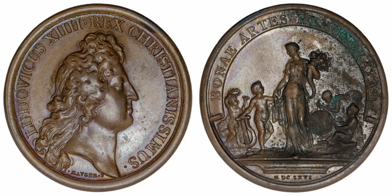 FRANCE / CAPÉTIENS
Louis XIV (1643-1715). Médaille pour les gratifications acco...