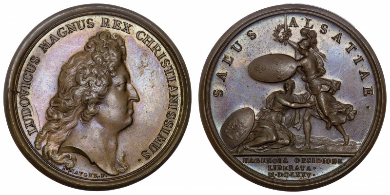 FRANCE / CAPÉTIENS
Louis XIV (1643-1715). Médaille pour la levée du siège d’Hag...