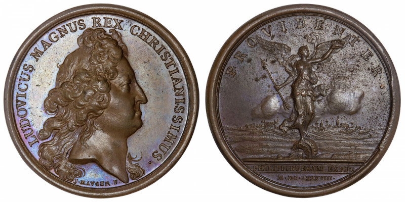 FRANCE / CAPÉTIENS
Louis XIV (1643-1715). Médaille pour la prise de Philippsbou...