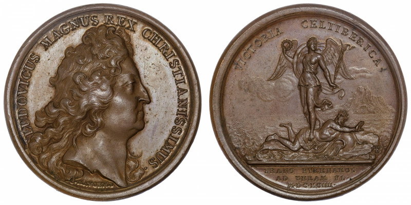 FRANCE / CAPÉTIENS
Louis XIV (1643-1715). Médaille pour la bataille du Ter par ...