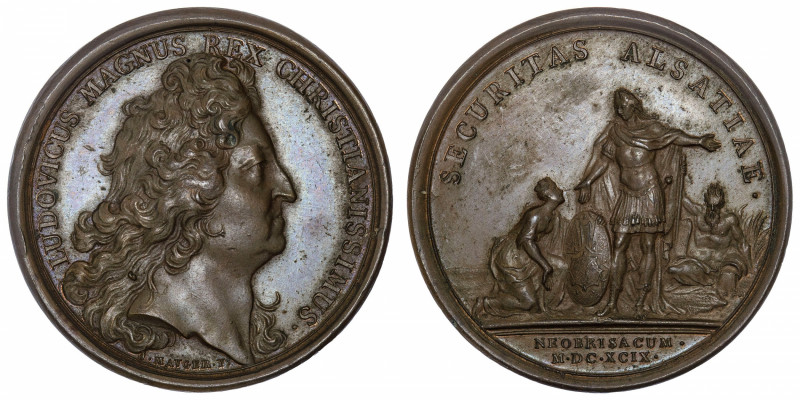 FRANCE / CAPÉTIENS
Louis XIV (1643-1715). Médaille pour la fondation de Neuf-Br...